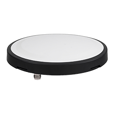 A25 アンテナ　円形で白く、縁が黒いアンテナです。